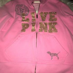 Victoria secret pink zip up hoodie